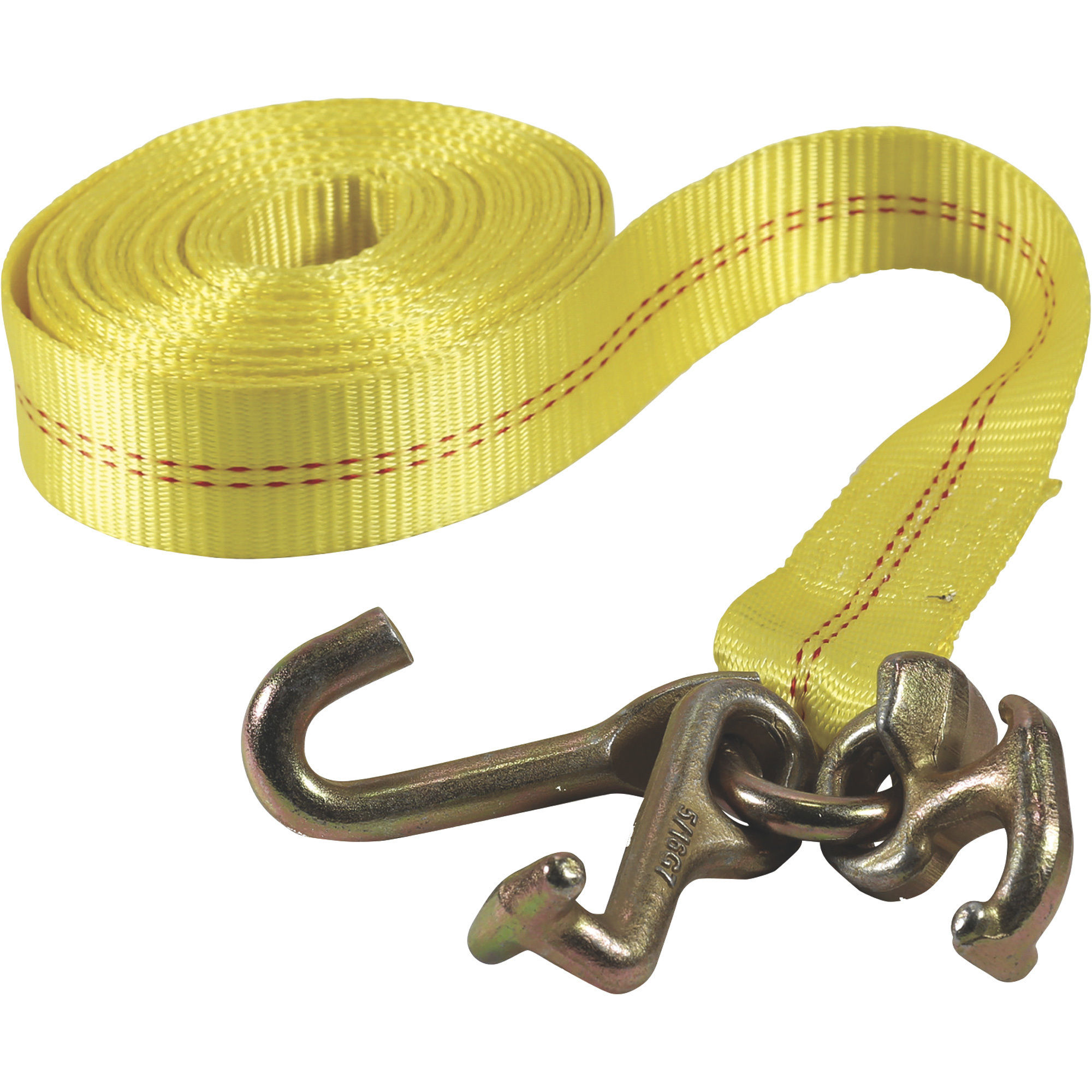 SmartStraps Ratchet Tie-Down Strap, 2in. x 27ft., with Cluster Hooks, 10,000-Lb. Breaking Strength, Model# 4553